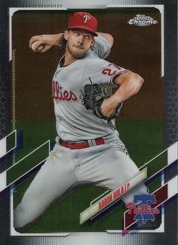#46 Aaron Nola - Philadelphia Phillies - 2021 Topps Chrome Baseball