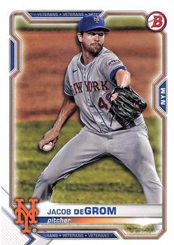 #46 Jacob deGrom - New York Mets - 2021 Bowman Baseball