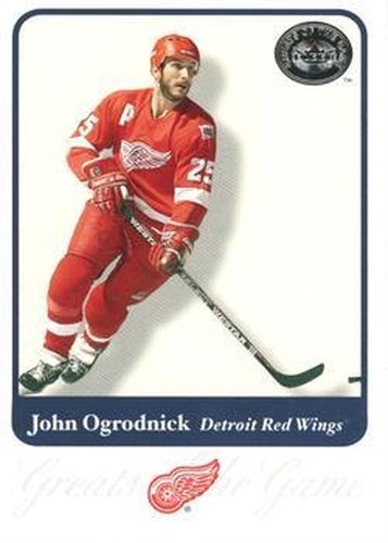 #46 John Ogrodnick - Detroit Red Wings - 2001-02 Fleer Greats of the Game Hockey
