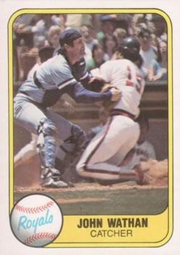 #46 John Wathan - Kansas City Royals - 1981 Fleer Baseball