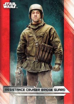 #46 Resistance Cruiser Bridge Guard - 2017 Topps Star Wars The Last Jedi