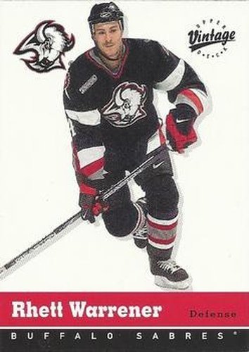 #46 Rhett Warrener - Buffalo Sabres - 2000-01 Upper Deck Vintage Hockey