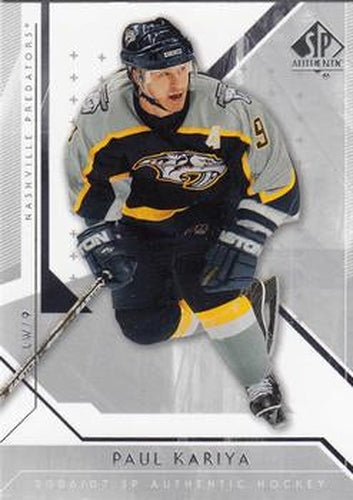 #46 Paul Kariya - Nashville Predators - 2006-07 SP Authentic Hockey