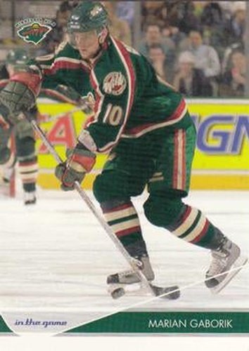 #46 Marian Gaborik - Minnesota Wild - 2003-04 In The Game Toronto Star Hockey