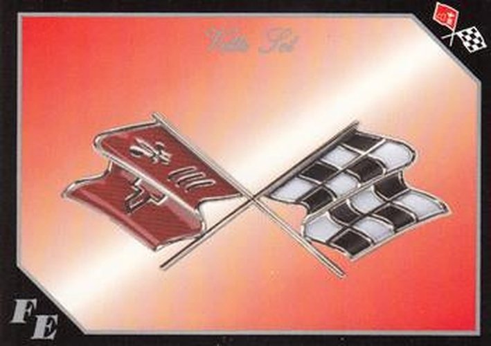 #46 Corvette Flag Emblem # 8 of 16 - 1991 Collect-A-Card Vette Set