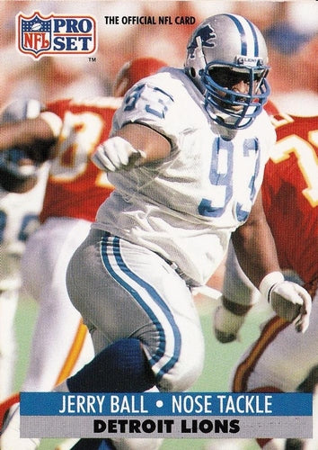 #146 Jerry Ball - Detroit Lions - 1991 Pro Set Football