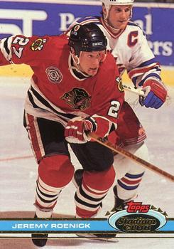 #46 Jeremy Roenick - Chicago Blackhawks - 1991-92 Stadium Club Hockey