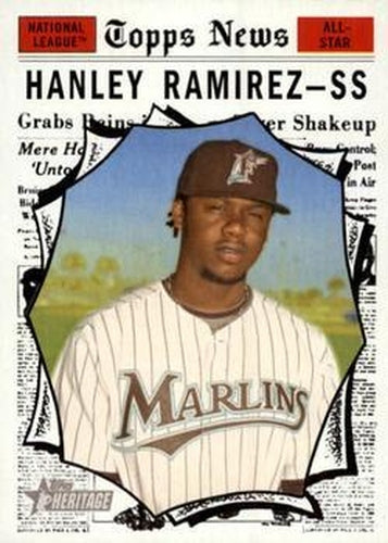 #470 Hanley Ramirez - Florida Marlins - 2010 Topps Heritage Baseball