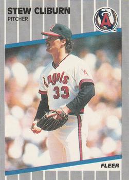 #471 Stew Cliburn - California Angels - 1989 Fleer Baseball