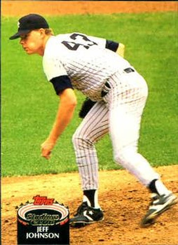 #471 Jeff Johnson - New York Yankees - 1992 Stadium Club Baseball