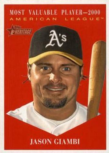 #471 Jason Giambi - Oakland Athletics - 2010 Topps Heritage Baseball