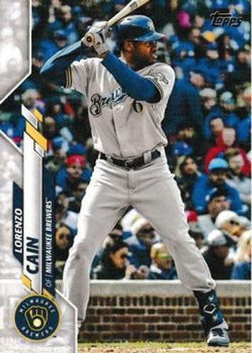 #471 Lorenzo Cain - Milwaukee Brewers - 2020 Topps Baseball