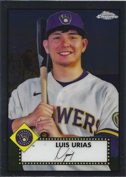 #471 Luis Urias - Milwaukee Brewers - 2021 Topps Chrome Platinum Anniversary Baseball