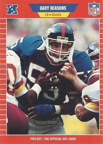 #471 Gary Reasons - New York Giants - 1989 Pro Set Football