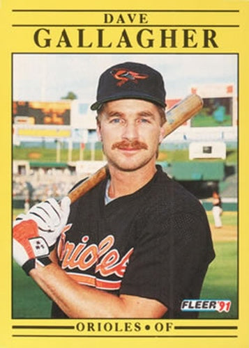 #471 Dave Gallagher - Baltimore Orioles - 1991 Fleer Baseball