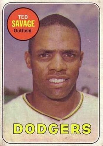 #471a Ted Savage - Los Angeles Dodgers - 1969 Topps Baseball