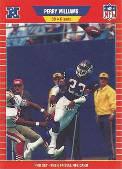 #472 Perry Williams - New York Giants - 1989 Pro Set Football