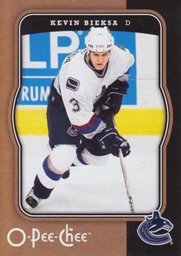 #472 Kevin Bieksa - Vancouver Canucks - 2007-08 O-Pee-Chee Hockey