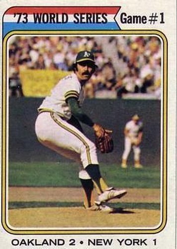 #472 73 World Series Game #1 - Oakland Athletics / New York Mets - 1974 Topps Baseball
