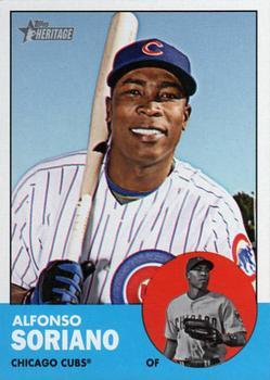 #472 Alfonso Soriano - Chicago Cubs - 2012 Topps Heritage Baseball