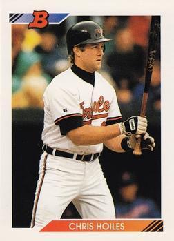 #472 Chris Hoiles - Baltimore Orioles - 1992 Bowman Baseball