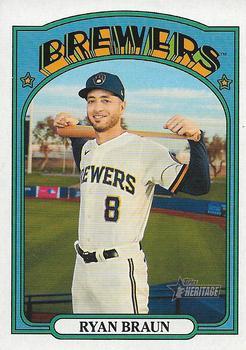 #472 Ryan Braun - Milwaukee Brewers - 2021 Topps Heritage Baseball
