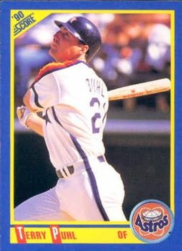 #473 Terry Puhl - Houston Astros - 1990 Score Baseball