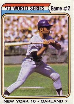 #473 73 World Series Game #2 - New York Mets / Oakland Athletics - 1974 Topps Baseball