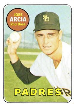 #473a Jose Arcia - San Diego Padres - 1969 Topps Baseball