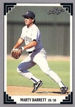 #474 Marty Barrett - San Diego Padres - 1991 Leaf Baseball