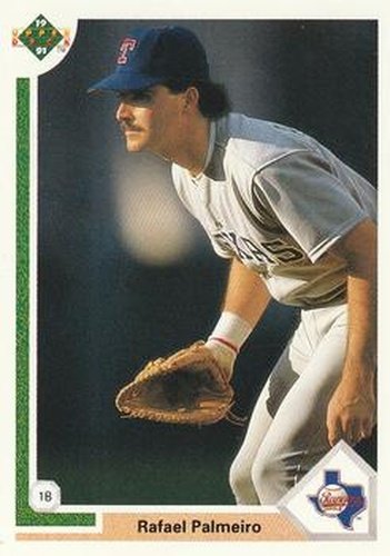 #474 Rafael Palmeiro - Texas Rangers - 1991 Upper Deck Baseball