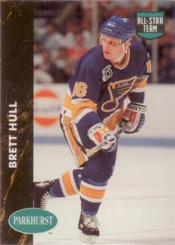 #474 Brett Hull - St. Louis Blues - 1991-92 Parkhurst Hockey