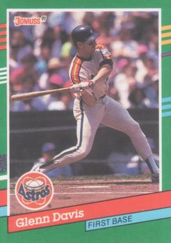 #474 Glenn Davis - Houston Astros - 1991 Donruss Baseball
