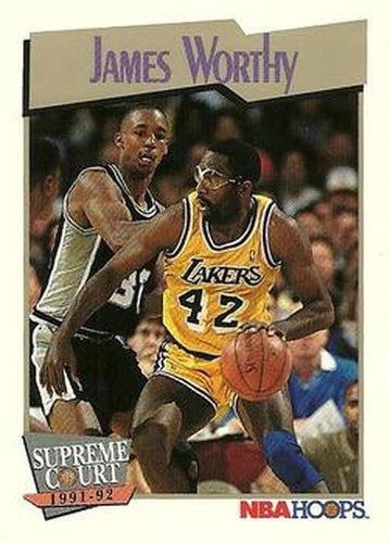 #474 James Worthy - Los Angeles Lakers - 1991-92 Hoops Basketball
