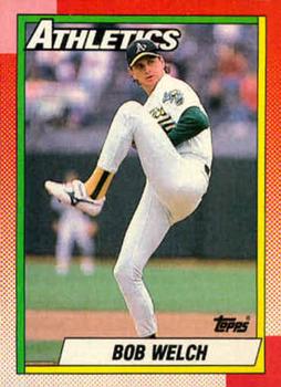 #475 Bob Welch - Oakland Athletics - 1990 Topps Baseball