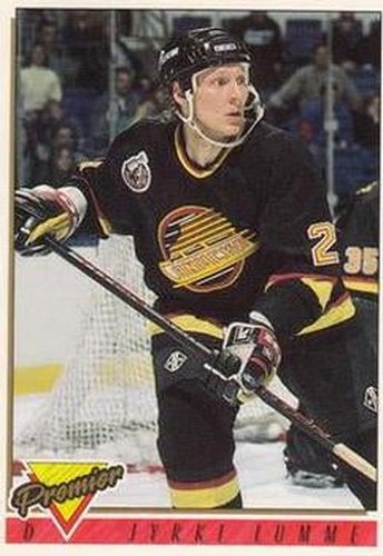 #475 Jyrki Lumme - Vancouver Canucks - 1993-94 Topps Premier Hockey