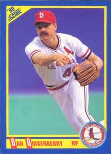 #475 Dan Quisenberry - St. Louis Cardinals - 1990 Score Baseball