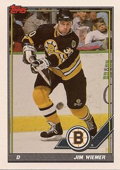 #475 Jim Wiemer - Boston Bruins - 1991-92 Topps Hockey