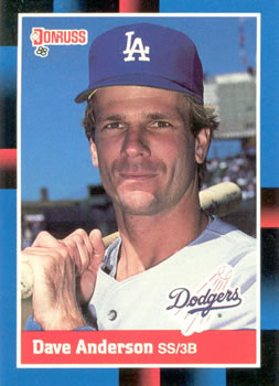 #475 Dave Anderson - Los Angeles Dodgers - 1988 Donruss Baseball
