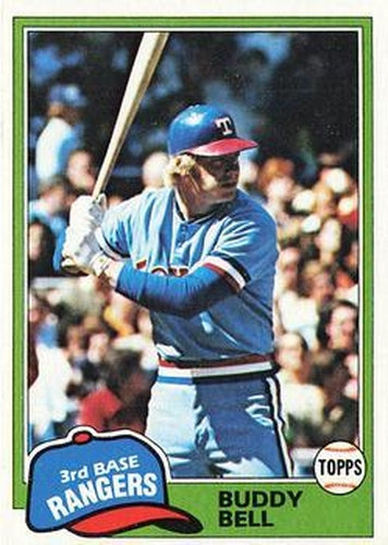 #475 Buddy Bell - Texas Rangers - 1981 Topps Baseball