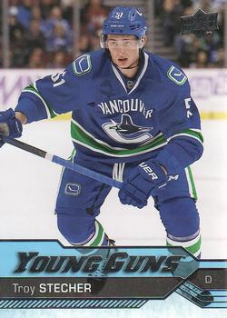 #475 Troy Stecher - Vancouver Canucks - 2016-17 Upper Deck Hockey
