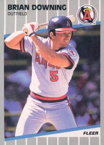 #475 Brian Downing - California Angels - 1989 Fleer Baseball