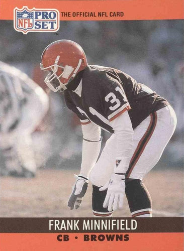 #475 Frank Minnifield - Cleveland Browns - 1990 Pro Set Football
