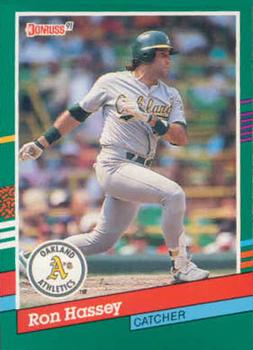 #476 Ron Hassey - Oakland Athletics - 1991 Donruss Baseball