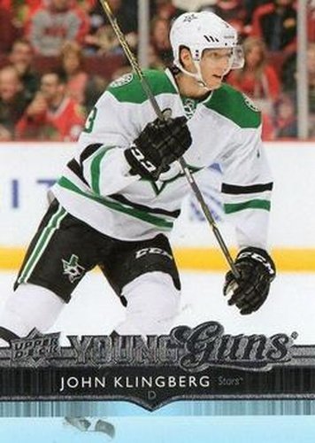 #476 John Klingberg - Dallas Stars - 2014-15 Upper Deck Hockey
