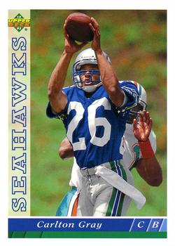 #476 Carlton Gray - Seattle Seahawks - 1993 Upper Deck Football