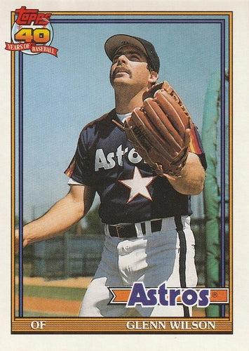 #476 Glenn Wilson - Houston Astros - 1991 O-Pee-Chee Baseball