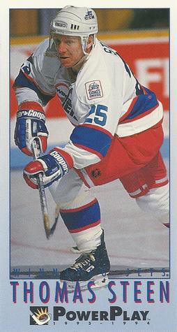 #476 Thomas Steen - Winnipeg Jets - 1993-94 Fleer PowerPlay Hockey