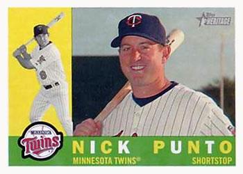 #476 Nick Punto - Minnesota Twins - 2009 Topps Heritage Baseball