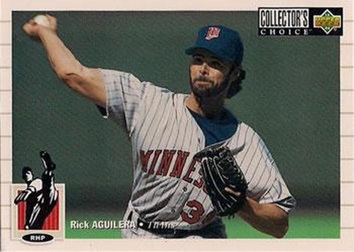 #476 Rick Aguilera - Minnesota Twins - 1994 Collector's Choice Baseball